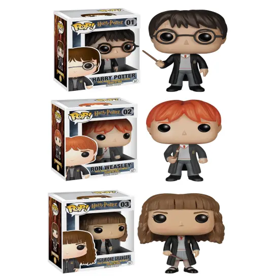Funko Harry Potter POP! Movie Vinyl Collectors Set: Harry Potter, Ron Weasley & Hermione {1}