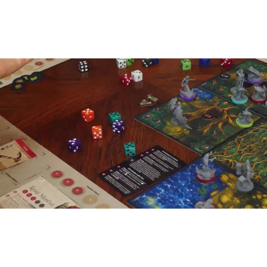 Middara: Act 1 - Extra Dice Pack - 17pc Set, Additional Custom Act 1 Die, Colorful d6 Dice, Etched Designs, RPG Accessories, Base Game Add-On {6}