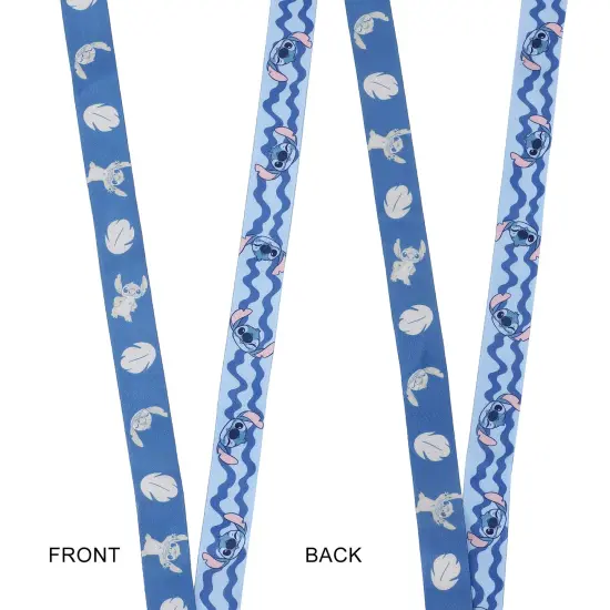 Disney Stitch Ohana Means Family Blue 22" Lanyard {3}
