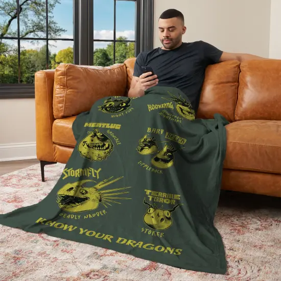 Universal How to Train Your Dragon Silk Touch Throw Blanket Know Your Dragons {3}