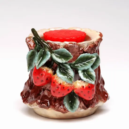 Ceramic Strawberry Tart Burner, Home Décor, Gift for Her, Gift for Mom, Kitchen Décor, Farmhouse Décor, Bathroom Decor {3}