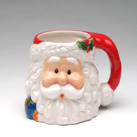 Ceramic Christmas Santa Claus Mug, Home D&eacute;cor, Gift for Her, Gift for Mom, Kitchen D&eacute;cor, Christmas D&eacute;cor {3}