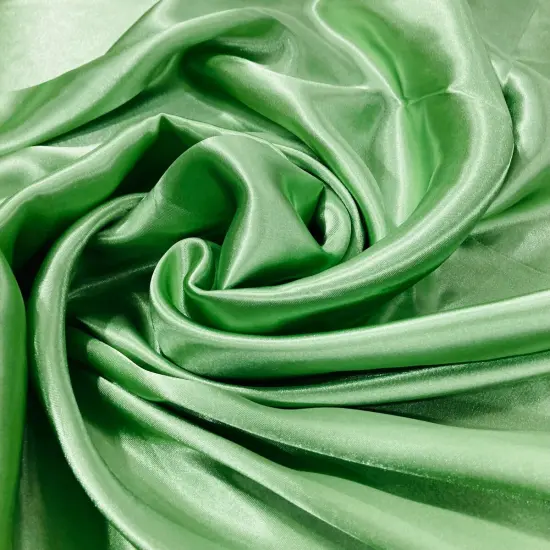 1 Yard Charmeuse Medium Satin Lining Polyester Fabric Elegant Dressmaking Material 60 Inch Width Sage {1}