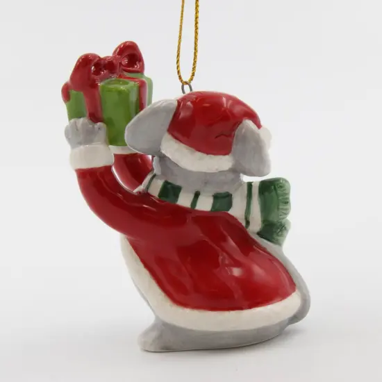 Ceramic Christmas Mouse With Gift Ornament, Home D&eacute;cor, Gift for Her, Gift for Mom, Kitchen D&eacute;cor, Christmas D&eacute;cor {4}