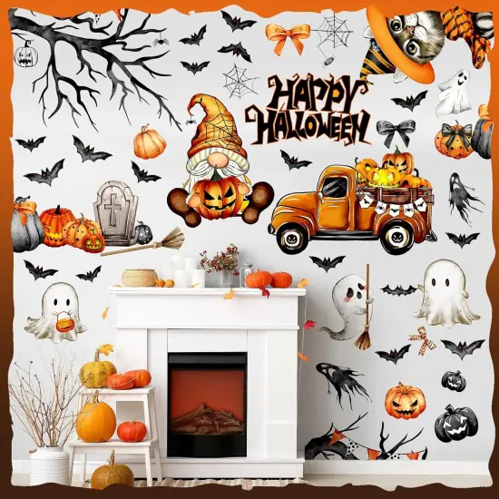 Watercolor Halloween Wall {2}