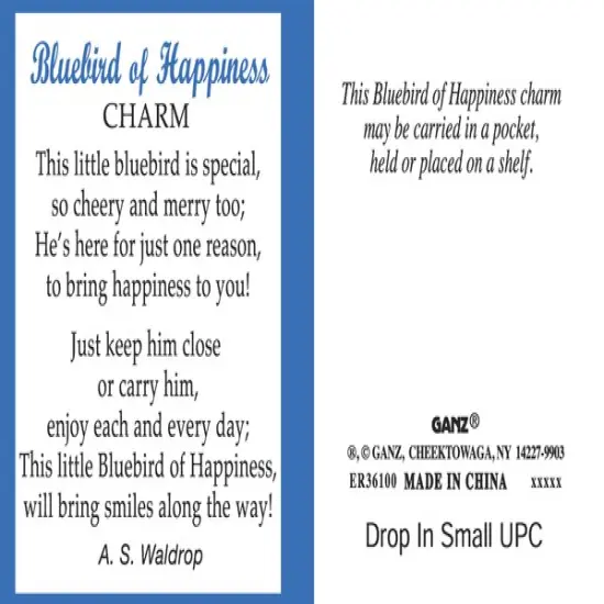 Bluebird of Happiness Charm {3}