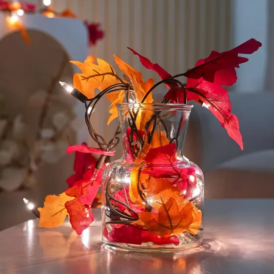 Fall Decor Lighted Fall Garland 9FT {1}