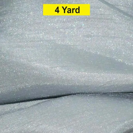 Shantung Satin Fabric Satin Dupioni Silk for Apparel and Garments 60" wide Silver {1}