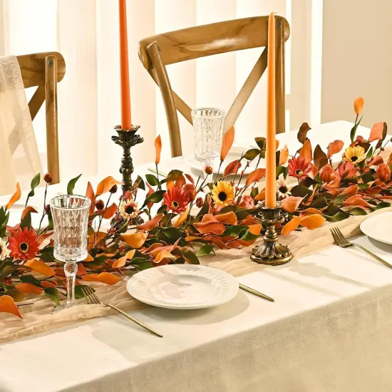 Fall Garland with Lights 6FT {3}