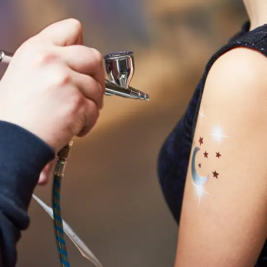 8 Primary Color Airbrush Face & Body Water Based Painting Set, 1 oz. Bottles {2}