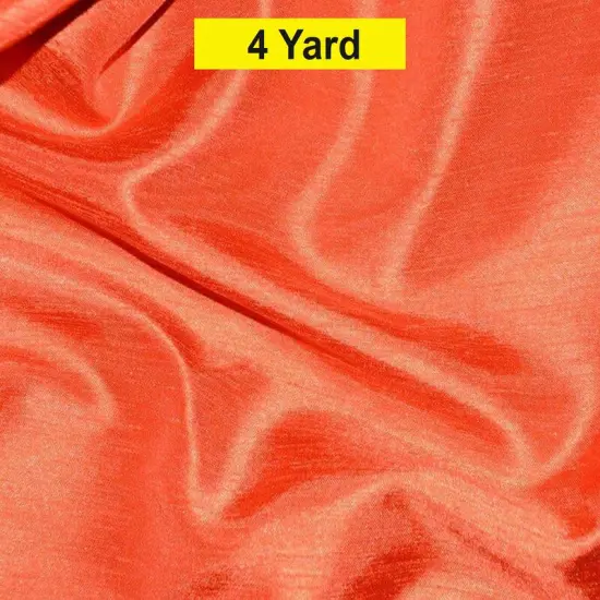 Shantung Satin Fabric Satin Dupioni Silk for Apparel and Garments 60" Wide Dark Orange {1}