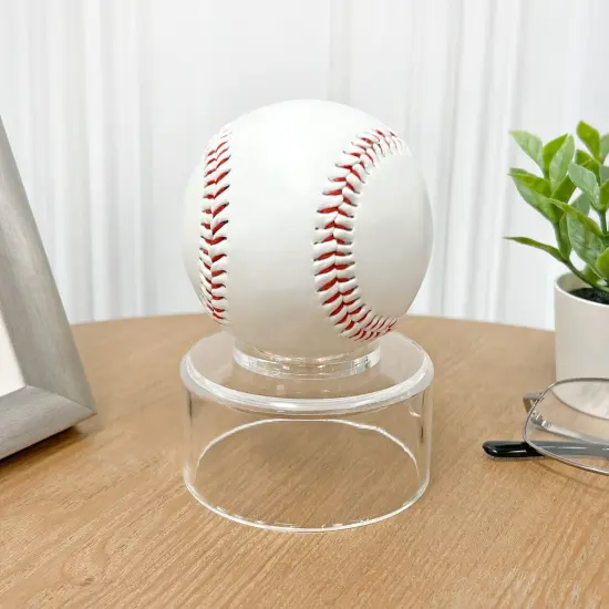 Plymor Clear Acrylic Round Cylinder Display Riser, 1.5" H x 3" D {3}