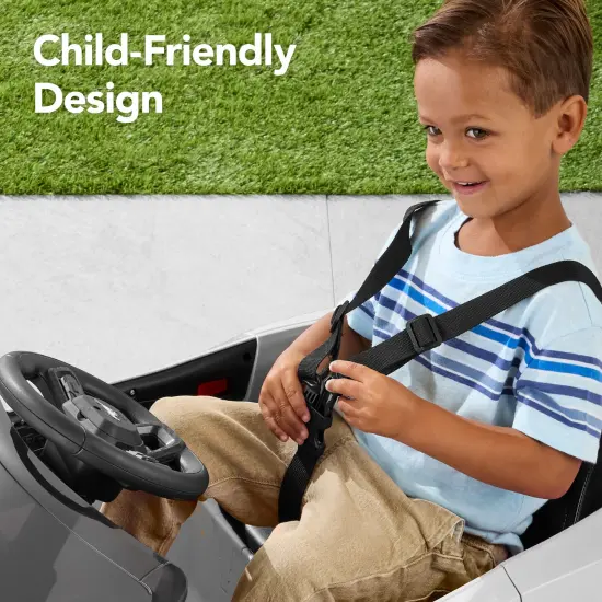 Best Choice Products Kids 12V Electric Ride-On Car Officially Licensed Ford Mustang w/ Remote, LED Lights White {6}