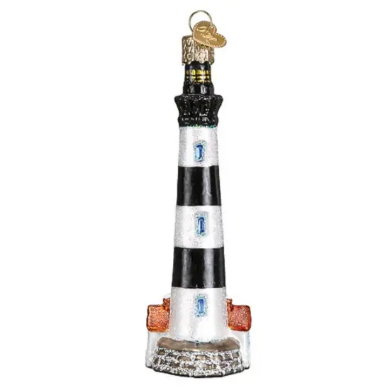 Old World Christmas 5.0 Inch Bodie Island Lighthouse Tree Ornament , North Carolina Multicolored {2}