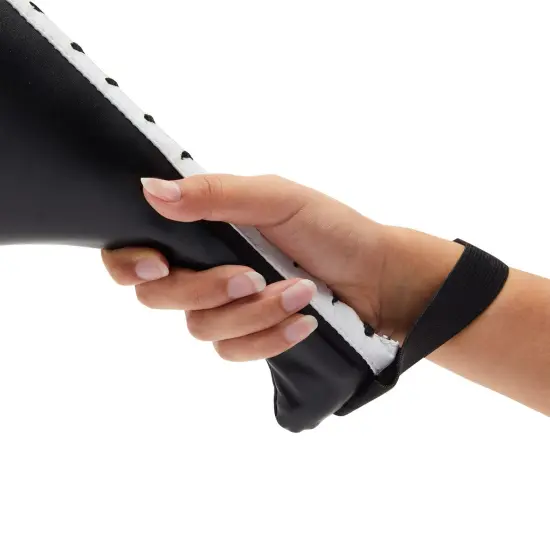 2 Pack Taekwondo Kick Pads, Martial Arts Training Equipment, Kickboxing Striking Target Pads, TKD Sparring Gear (Black, 15 x 2.5 x 7.5 In) {7}