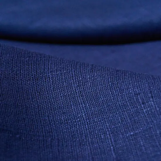 1 Yard Pure Linen Fabric Royal Blue Midweight Solid 7.5 Oz 58 Inches Wide {7}