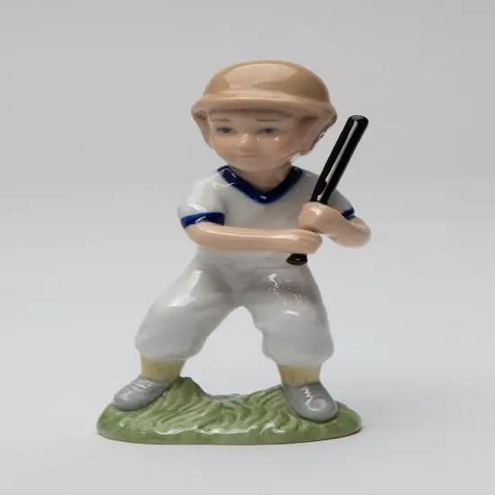 Ceramic Baseball Boy Figurine, Home D&eacute;cor, Gift for Him, Gift for Dad, Gift for Son, Game Room Decor {2}