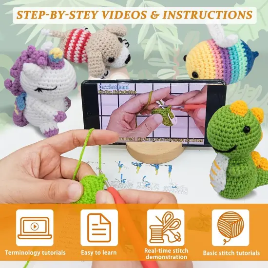 6 PCS Crochet Animal Kit (Knitting Kit 2) {2}