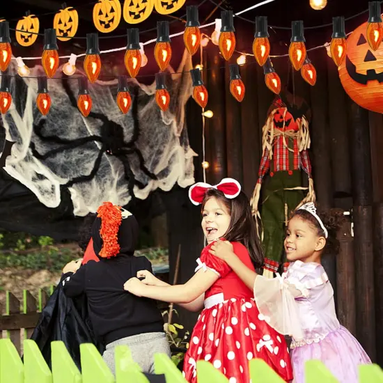 C7 Flicker Flame Orange Bulb {3}