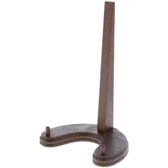 Bard's Walnut MDF Wood Plate Stand, 8.25" H x 5.5" W x 4.5" D (For Plates 9"-13") {2}