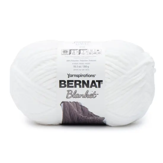Bernat Blanket Big Ball Yarn 24 Pack-White {3}