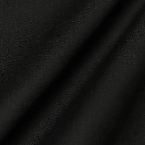 1 Yard Softened Black Linen Fabric Lightweight Solid 58 Inches Wide for Apparel and Home Decor {5}