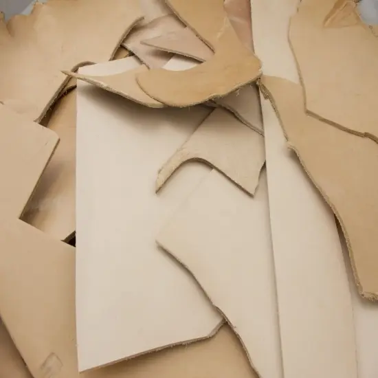 European Leather Works 5lb Natural Vegetable Tan Cowhide Leather Scrap {1}