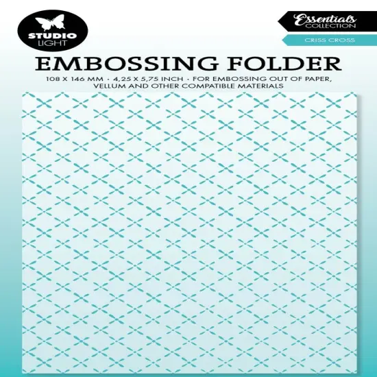 Studio Light Essentials Embossing Folder-Nr. 27 Criss Cross {1}