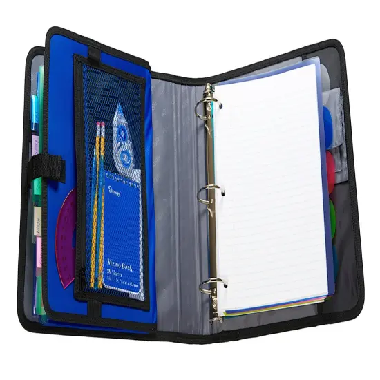 Case&middot;it The Open Tab Binder with Tab File, O-Ring, 2 Inches, Pink/Purple {3}