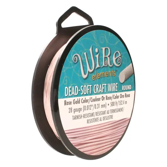 The Beadsmith Wire Elements Craft Wire &ndash; Tarnish Resistant, Soft Temper, Round {7}