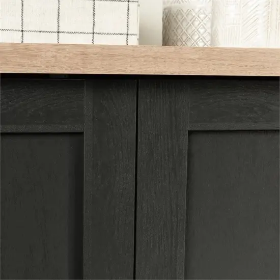 FarmHouse Black Oak Drawer and Garment Rod Wardrobe Armoire {3}