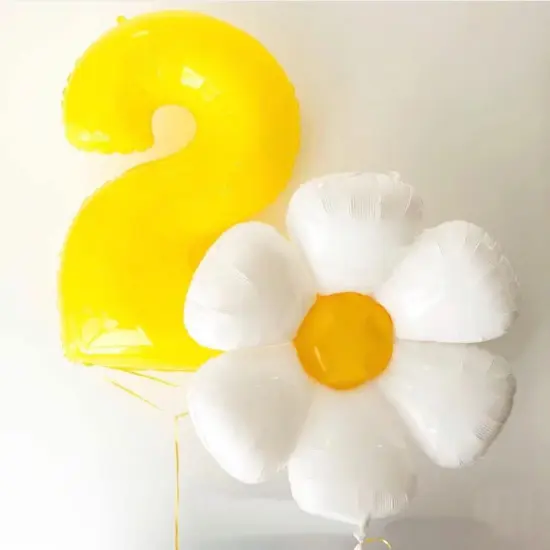 Helium Foil Mylar Balloon(Yellow 1) {3}