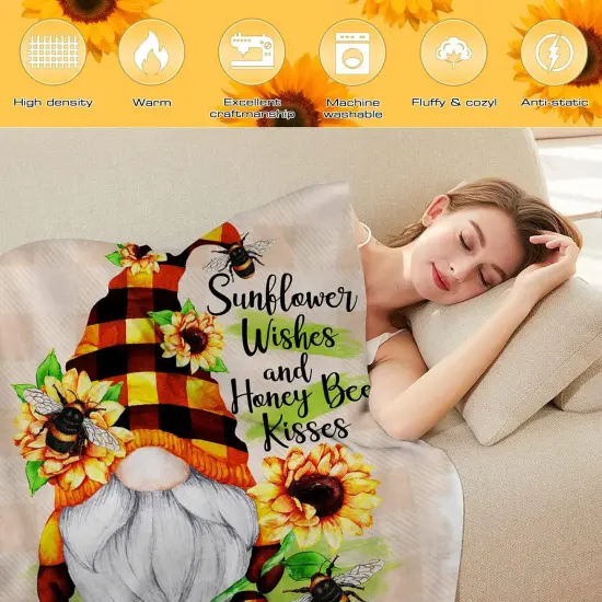 Sunflower Gnome Blanket {2}
