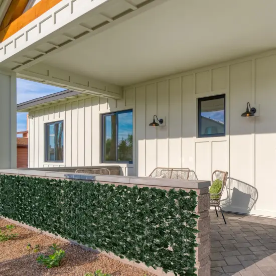 Nearly Natural Artificial Ivy UV Resistant Expandable Outdoor Fence - 40" x 120" Green {4}