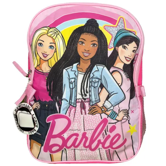 Barbie 16" Backpack with Lunch Bag Live Your Dreams {3}