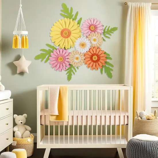 Spring Daisy Giant Paper Flower, 3D Large Flower Wall Decor, Artificial Flower for Backdrop Decoration {5}