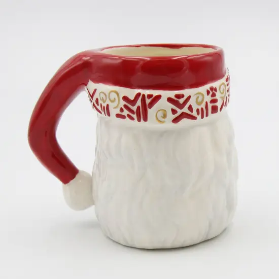 Ceramic African American Set Of 2 Santa Mug, Home Décor, Gift for Her, Gift for Mom, Kitchen Décor, Christmas Décor {4}