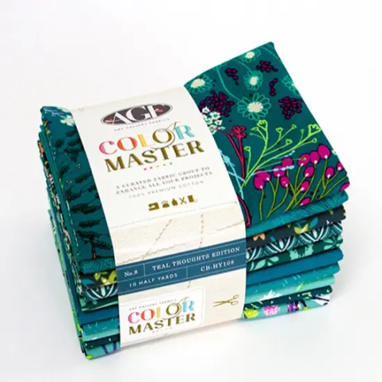 Teal Thoughts Color Master Half Yard Bundle by AGF Studio for Art Gallery (CB-HY108) {1}