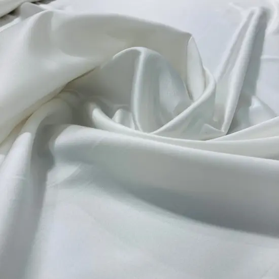 1 Yard Satin Bridal Polyester Fabric Elegant Couture Wedding Material 60 Inch Width Off White {1}