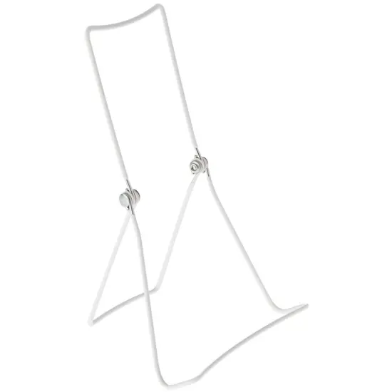 Gibson Holders DCW Adjustable White Wire Display Easel, 5.5" W x 3.5" D x 9.25" H {1}