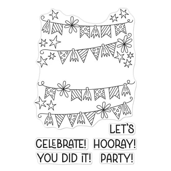 Hero Arts Clear Stamps 4"X6"-Celebrate {2}