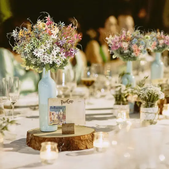 Artificial Flowers Wildflowers Silk Daisy Spring {4}