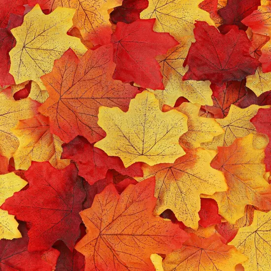 600 Piece Fall Maple Leaves Set {2}