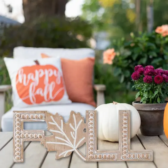 Rustic Fall Sign Wooden Fall Table Decoration {2}