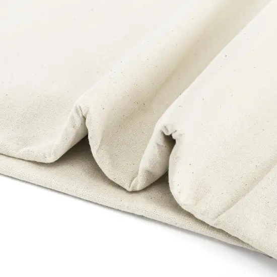Cotton Muslin Fabric, 63 Inch x 5.5 Yards Muslin Cloth, Natural Unbleached {3}