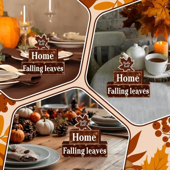 3 Pcs Fall Home Tabletop Decor {5}