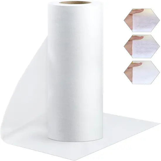 Woven Cotton Iron-On Fusible Interfacing, 16.1 inch X 10 Yards White Heavy Weight 100% Cotton {1}