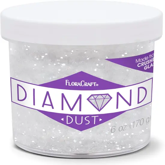 Diamond Dust Glitter 6 Ounce Clear Glass {2}