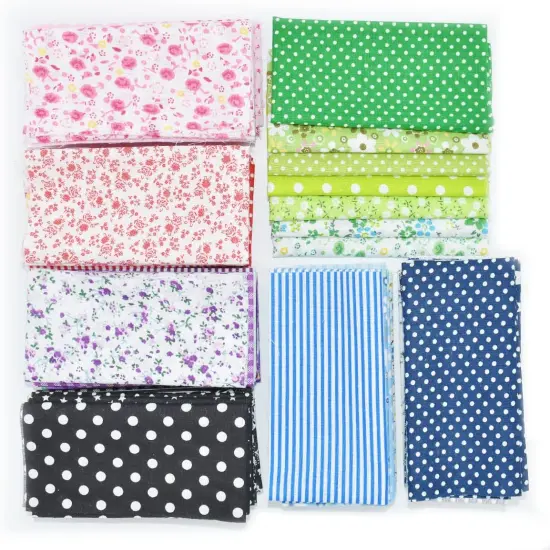 56Pcs 10"x10" Quilting Cotton Fabric Squares Sheets Pre-Cut Multi-Color (56 Different Patterns) {5}