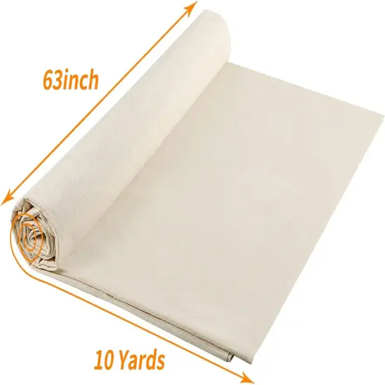 Natural Color Cotton Muslin Fabric - 10 Yards x 63" {2}